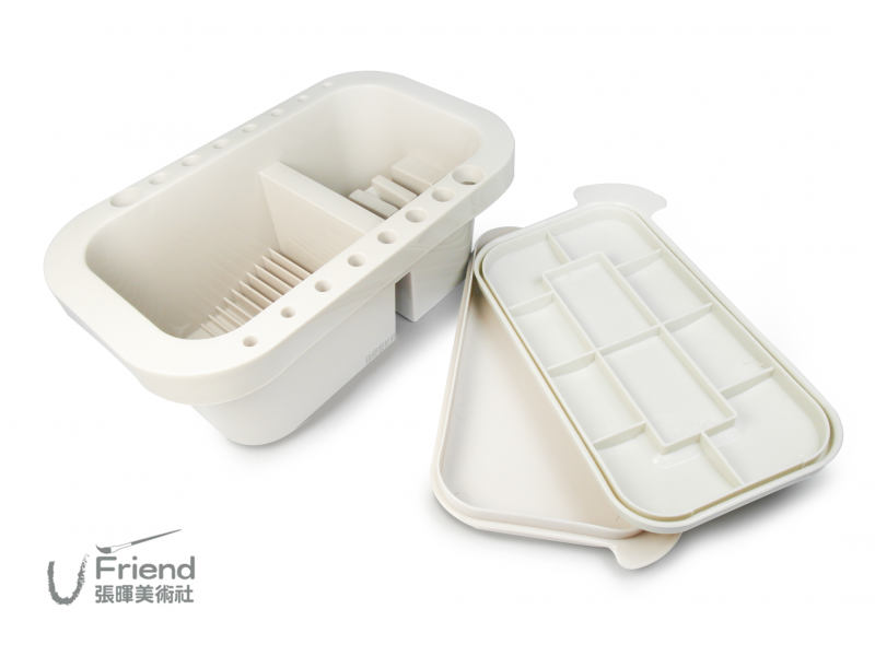 專家多功能洗筆筒(長方形)